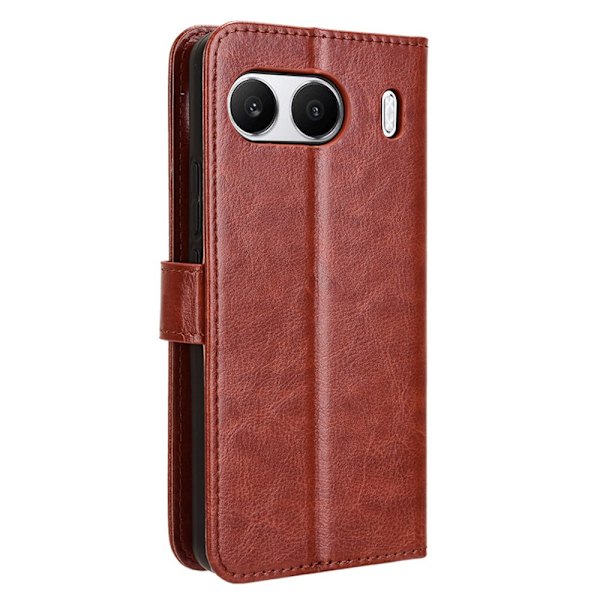 SKALO OnePlus Nord 4 PU-Läder Plånboksfodral - Fler färger Brun