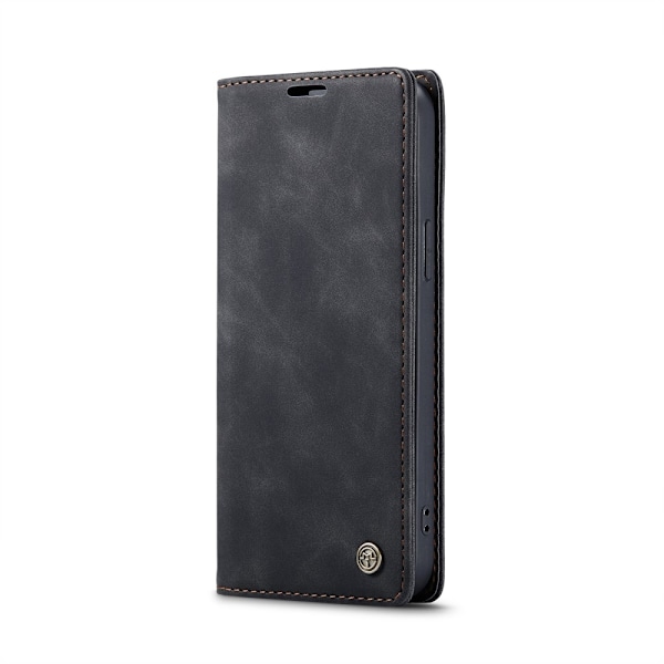 CaseMe iPhone 16e 013 Series PU-Läder Plånboksfodral - Svart Svart