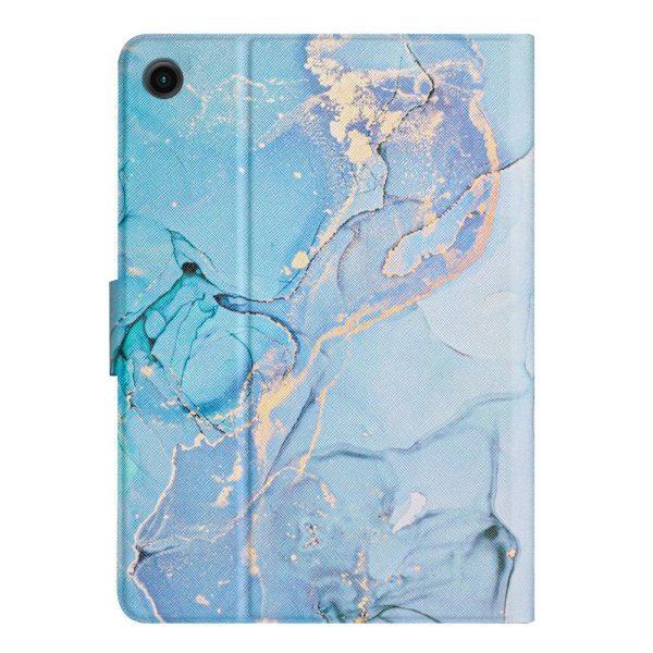 SKALO Samsung Tab A9 Marmorikotelo - Sininen Blue