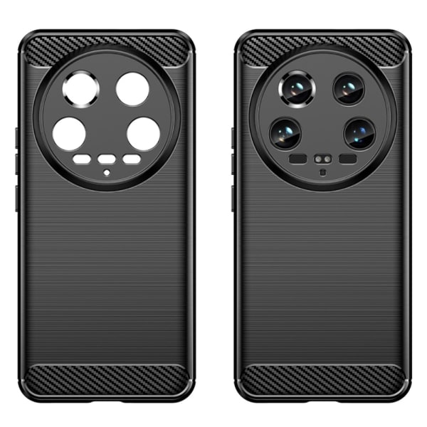 SKALO Xiaomi 14 Ultra 5G Armor Carbon Stødsikker TPU-cover - Vælg farve Black