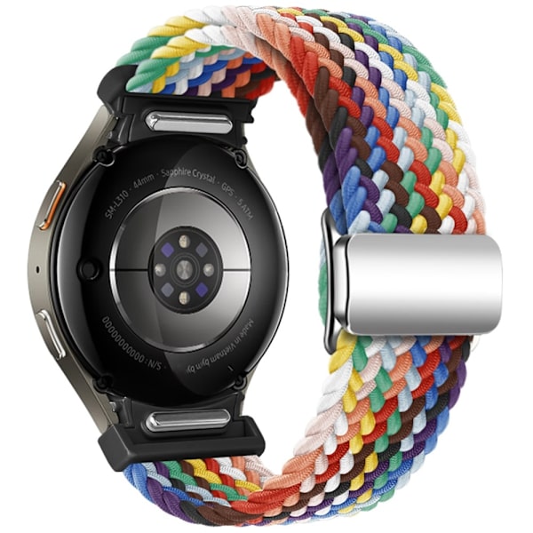 SKALO Flettet Tygarmbånd Samsung Watch 6 40mm/44mm - Vælg farve Multicolor
