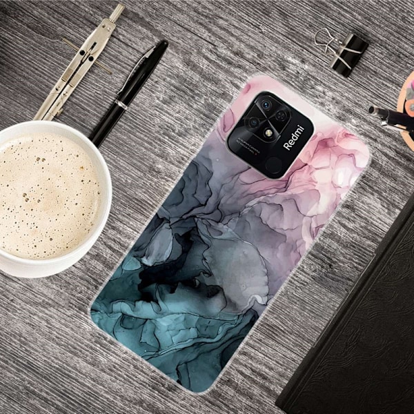 SKALO Xiaomi Redmi 10C Marmor TPU-skal - Motiv 1 multifärg