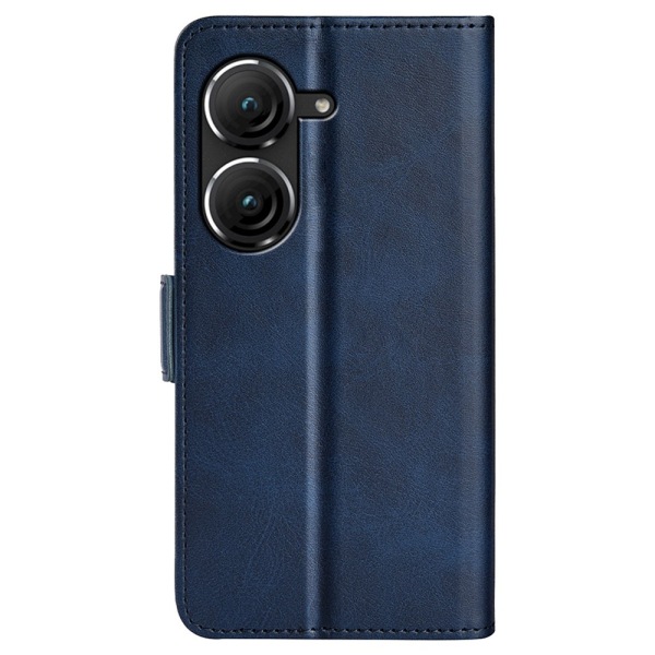 SKALO Asus Zenfone 9 5G Premium Plånboksfodral - Blå Blå