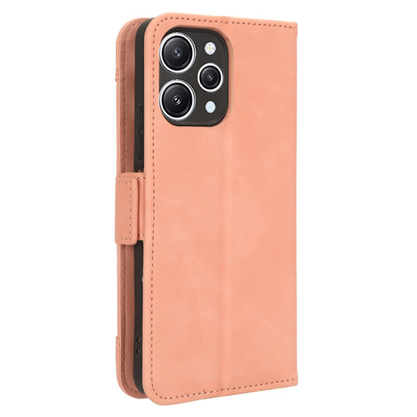 SKALO Xiaomi Redmi 12 4G/5G 6-lokeroa Lompakkokotelo - Pinkki Pink