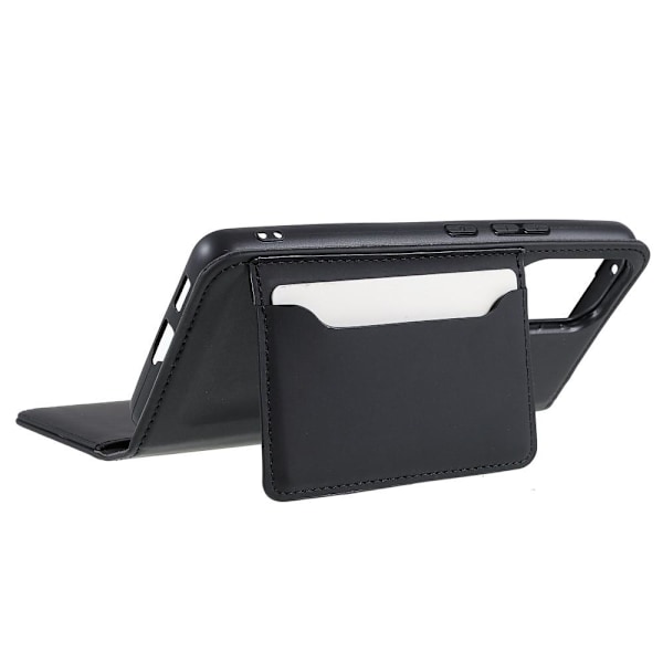 SKALO Samsung A53 5G Premium Kortlomme Flip Cover - Sort Black