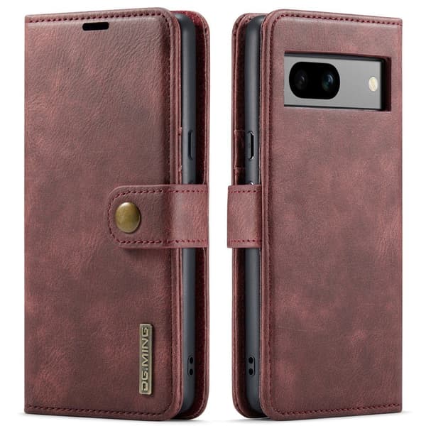DG MING Google Pixel 8a 2-i-1 Magnet Pungetui - Rød Red