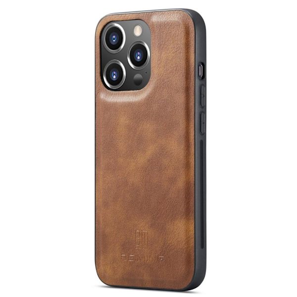 DG MING iPhone 15 Pro Max 2-in-1 magneetti lompakkokotelo - Ruskea Brown