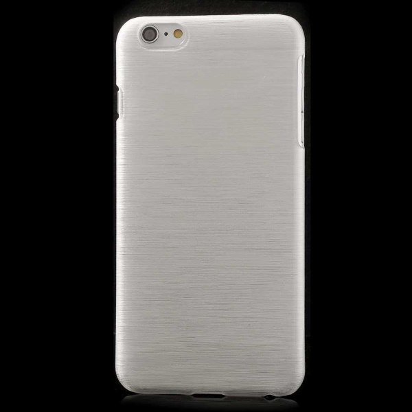 Blank børstet stål hård skal iPhone 6 / 6S - flere farver White