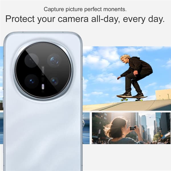 IMAK Kamerabeskyttelse af hærdet glas til Honor Magic8 Pro - Sort Black