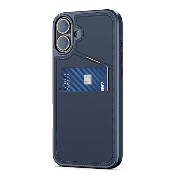 DUX DUCIS iPhone 16 Rafi II Series Cover med Kortholder - Blå Blue