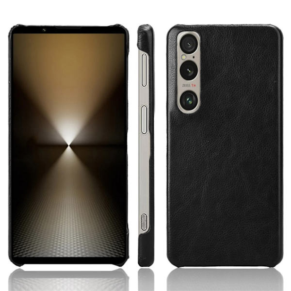 SKALO Sony Xperia 1 VI PU-nahkainen Suojakuori - Musta Black