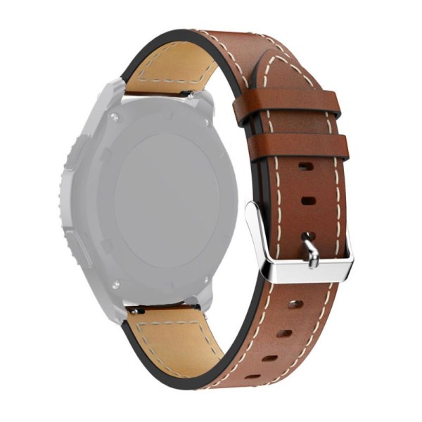 SKALO Ranneke nahkaa Samsung Watch Active2 44mm - Valitse väri Brown