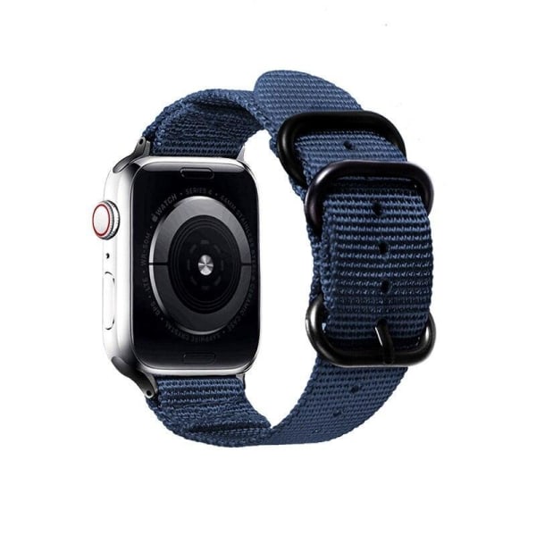 SKALO Nato Ranneke Nailona Apple Watch 42/44/45/49mm - Valitse v Blue