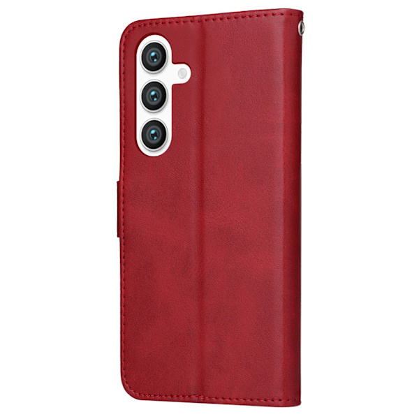 SKALO Samsung S24+ PU-læder Pungetui - Vælg farve Red