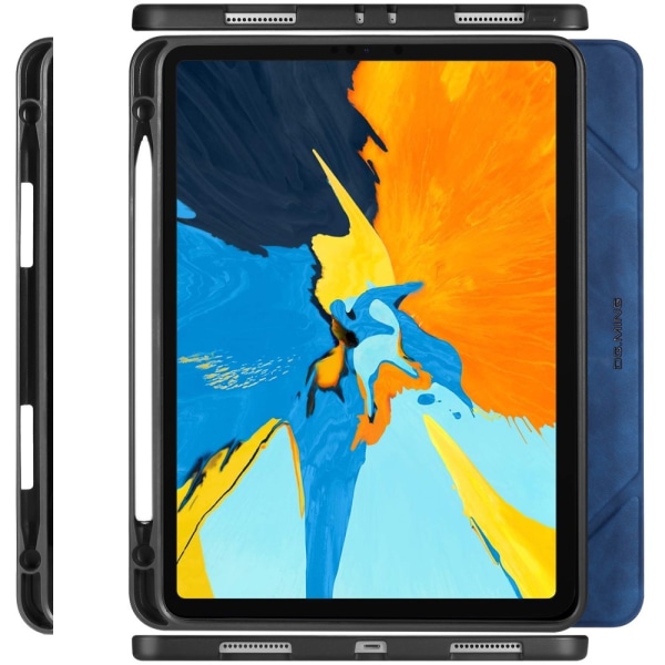 DG MING iPad Air (2020/2022) See Series Trifold Flip Cover - Blå Blue