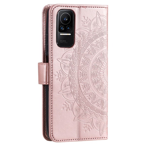 SKALO Xiaomi 13 Lite Mandala Plånboksfodral - Roséguld Rosa guld