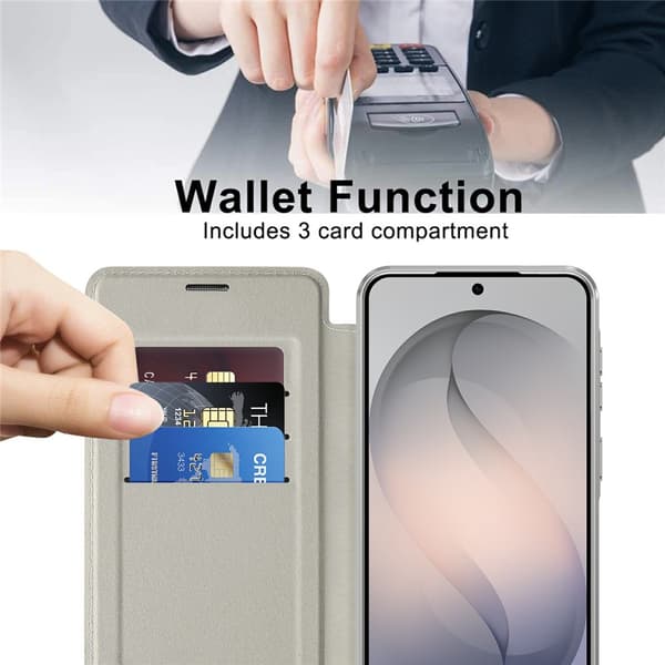 SKALO Slim Cover til Samsung Galaxy S26 FE - Sølv Silver