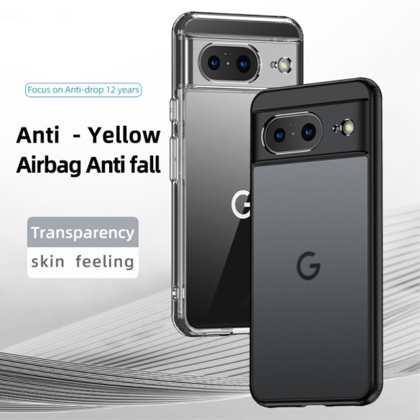 SKALO Google Pixel 8 TPU Clear Hybrid Skal - Transparent Transparent