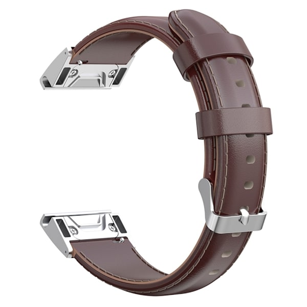 KALEBOL Læderarmbånd Garmin Fenix 8 43mm - Vælg farve Brown