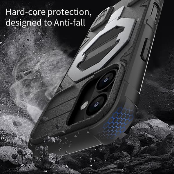SKALO iPhone 17 Armor Matrix Cover - Sort Black