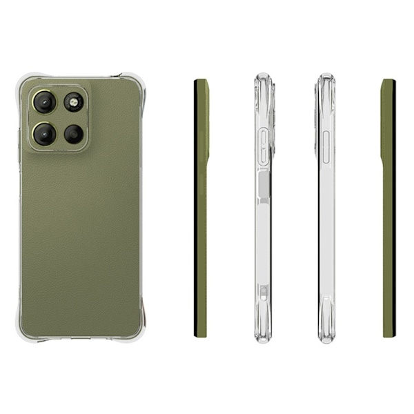 SKALO Motorola Moto G15 4G Extra strong TPU Suojakuori - Läpinäkyvä Transparent