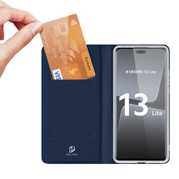 DUX DUCIS Xiaomi 13 Lite Skin Pro Series Flip Cover - Blå Blue