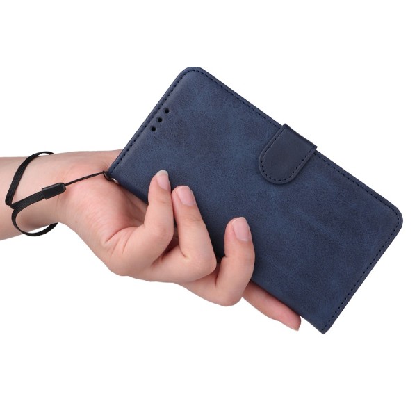 SKALO Xiaomi Redmi 12C 4G Plånboksfodral i PU-Läder - Blå Blå