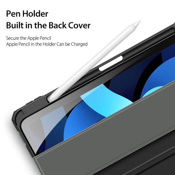 DUX DUCIS iPad Air (2020/2022) TOBY Series Trifold Fodral - Svart Svart