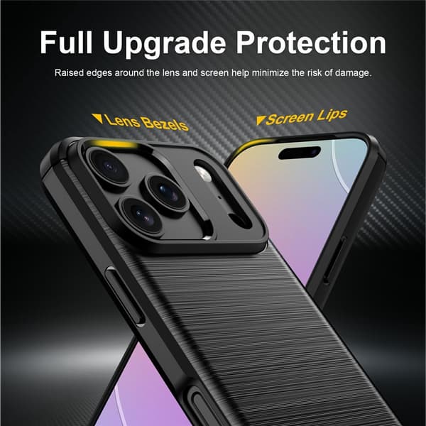 SKALO Armor Carbon  för iPhone 18 Pro Max Cover til iPhone 18 Pro Max - Vælg farve Black