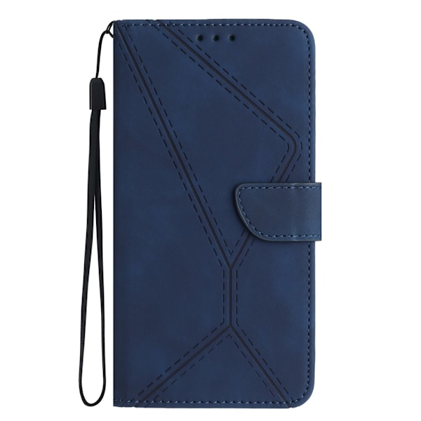 SKALO OnePlus Nord 4 Embossed Plånboksfodral i PU-Läder - Blå Blå