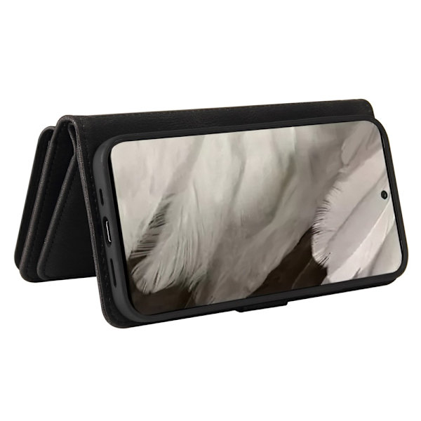 SKALO Google Pixel 8 Big Wallet 17-FACK Plånboksfodral - Svart Svart