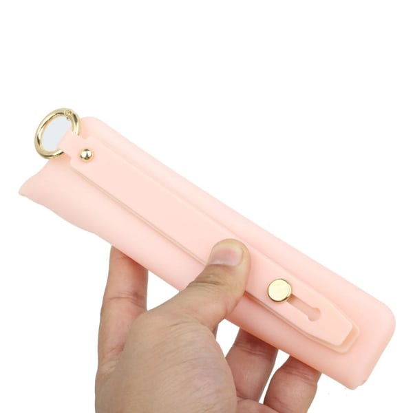SKALO Samsung A04s 4G Käsihihna TPU-suojakuori - Pinkki Pink