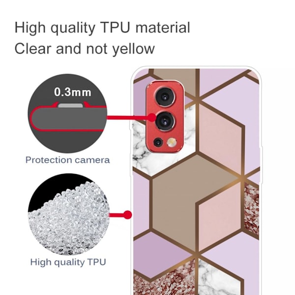 SKALO OnePlus Nord 2 Marmor TPU-skal - Motiv 8 Multicolor