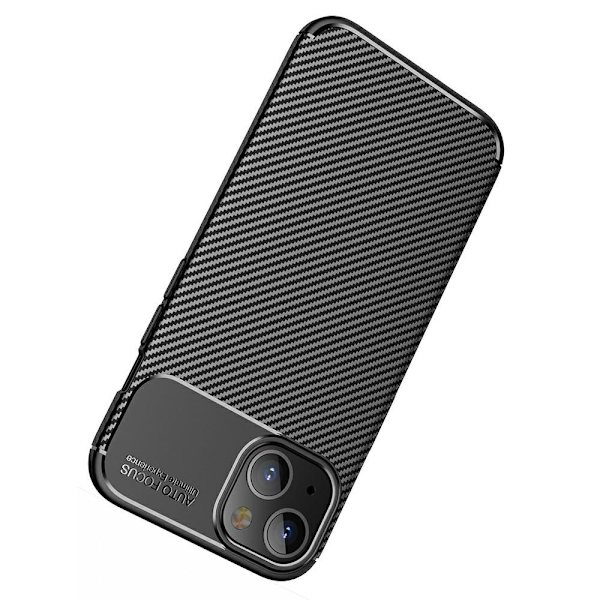 SKALO iPhone 13 Carbon Fiber TPU-skal - Blå Blå