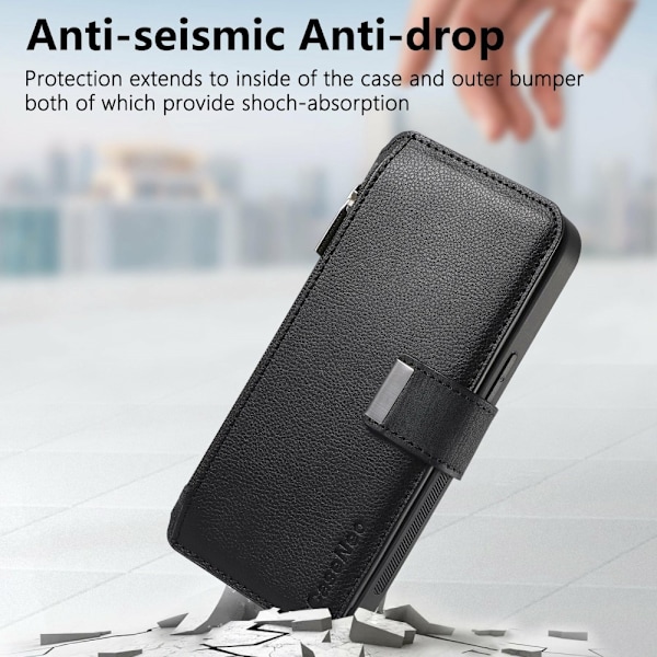 SKALO Samsung A16 CASENEO MW-02 Flip Cover - Sort Black