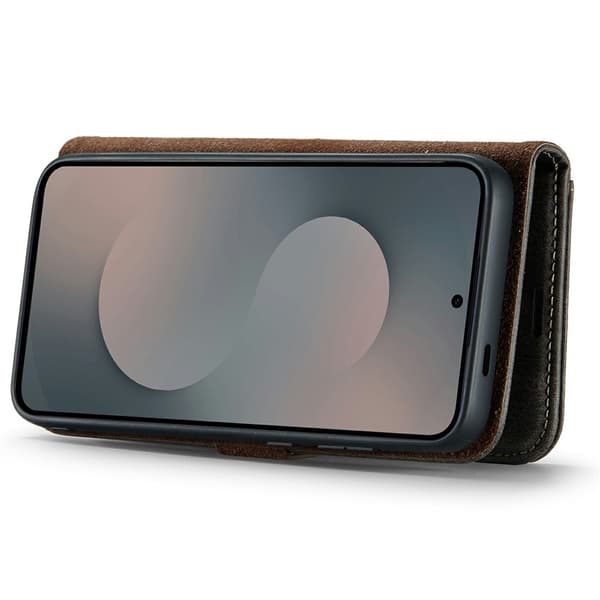 DG MING Samsung S25 FE 2-i-1 Magnet Plånboksfodral - Grå grå