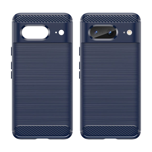 SKALO Google Pixel 8 Armor Carbon Stöttåligt TPU-skal - Fler färger Blå