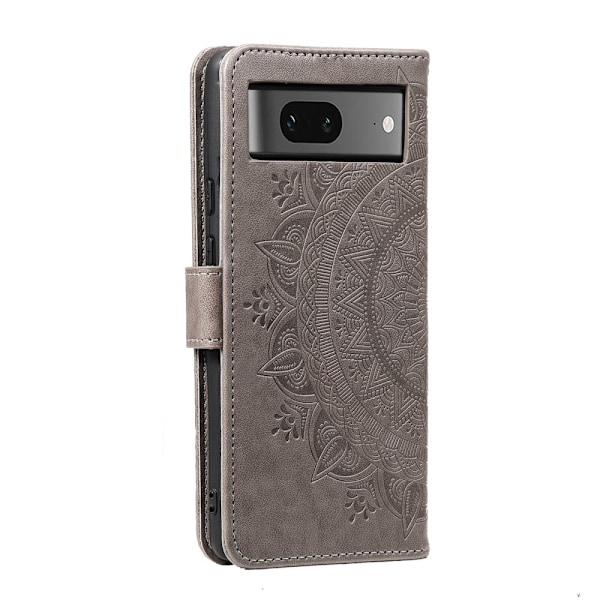 SKALO Google Pixel 9/9 Pro Mandala Flip Cover - Grå Grey