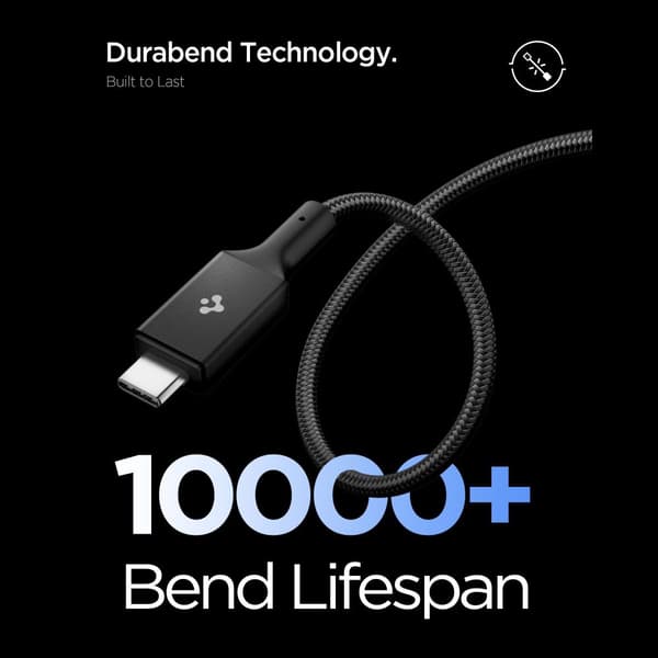 Spigen EB10015CC Essential USB-C-kabel 100W 1.5m - Sort Black