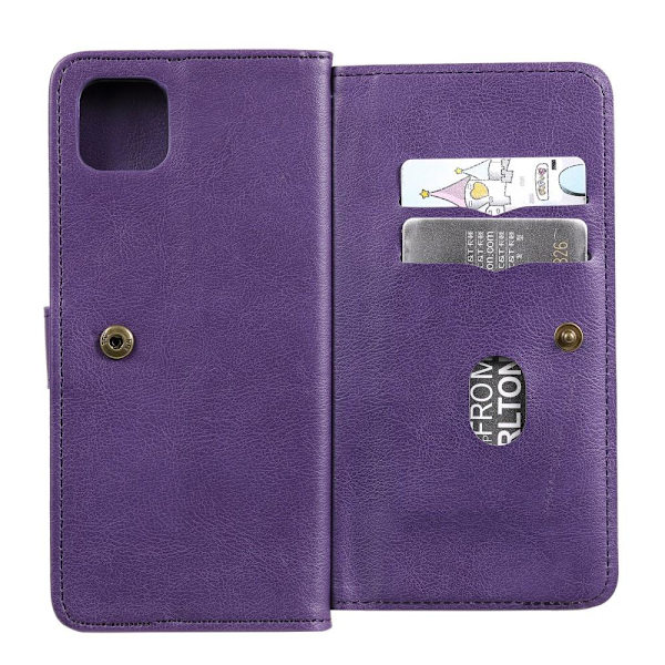 SKALO Samsung A22 5G 10-FACK Plånboksfodral - Lila Purple
