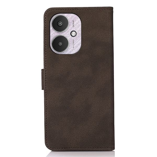 SKALO Xiaomi Redmi 13C 4G KHAZNEH Plånboksfodral i PU-Läder - Brun Brun