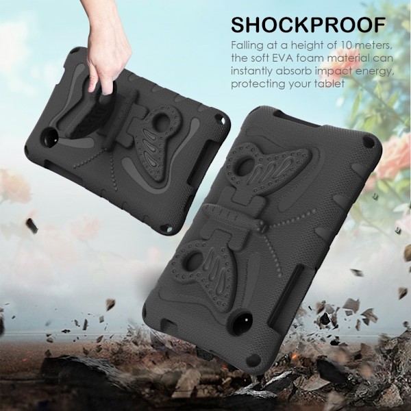 SKALO Xiaomi Redmi Pad SE 8.7 Butterfly EVA Kotelo - Musta Black