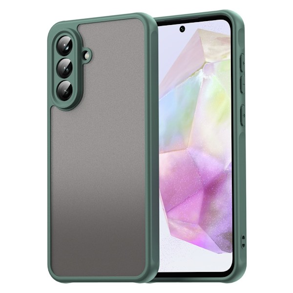 SKALO Samsung A36 5G Color Bumper Frosted Suojakuori - Vihreä Green