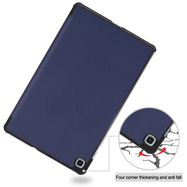 SKALO Samsung Tab S6 Lite Trifold Flip Cover - Mørkeblå Dark blue