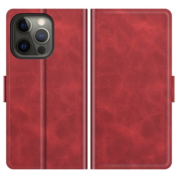 SKALO iPhone 13 Pro Premium -lompakkokotelo - punainen Red