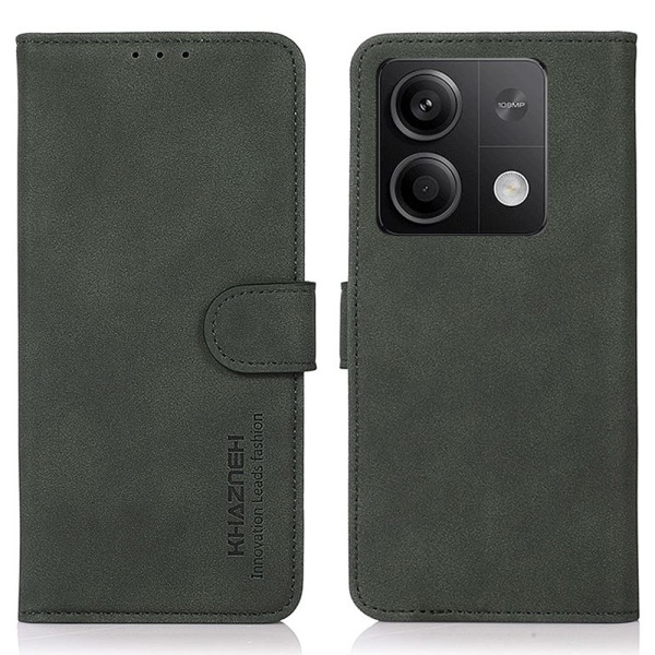 SKALO Xiaomi Redmi Note 13 5G KHAZNEH Pungetui i PU-læder - Grøn Green
