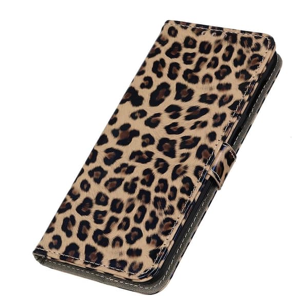 SKALO Xiaomi Redmi Note 11 Leopardmønstret pungetui i PU-læder Multicolor