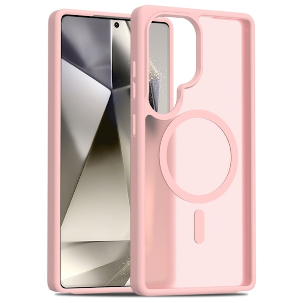 SKALO Samsung S25 Ultra Skin-touch Hybrid Skal - Rosa Rosa