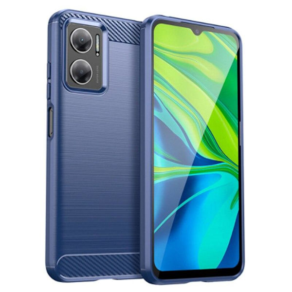 SKALO Xiaomi Redmi 10 5G Armor Carbon Stöttåligt TPU-skal - Fler färger Blå