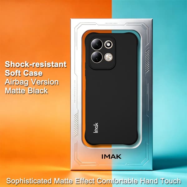 IMAK Drop Proof Matte TPU Cover til Xiaomi Redmi 17 - Sort Black
